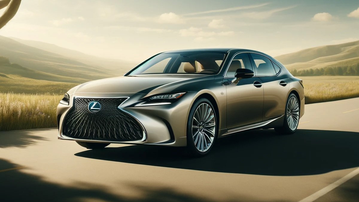 O charme clássico do Lexus LS500h 2024 um sedan híbrido de respeito