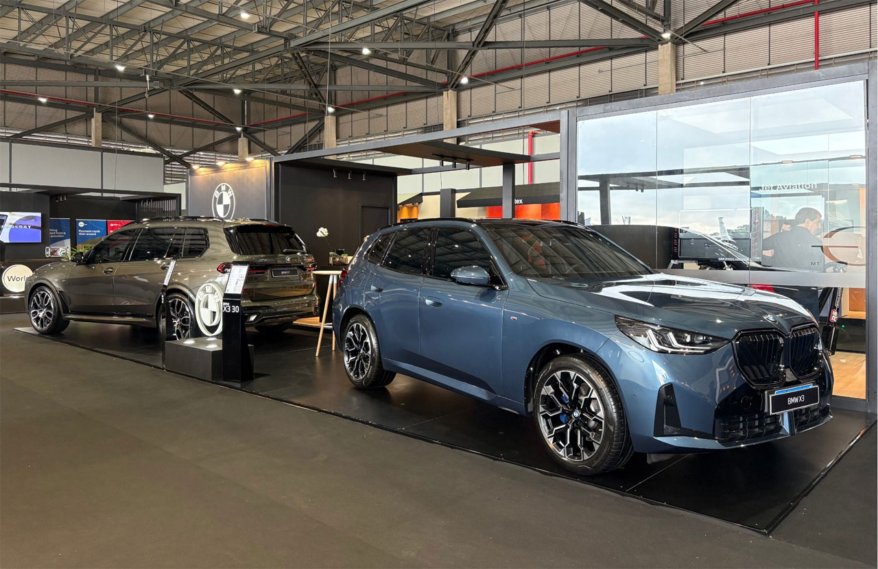BMW leva X7, X3, M235 e X5 ao Catarina Aviation Show 2026