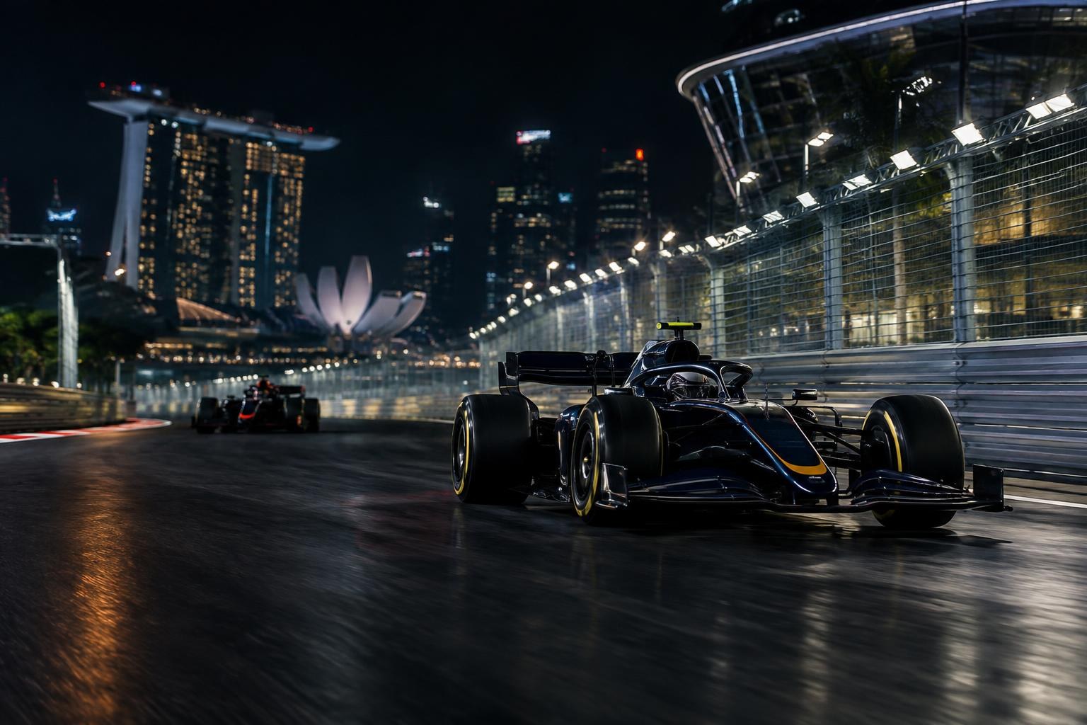 Treino de F1 em Singapura expõe escolhas diferentes antes da classificação